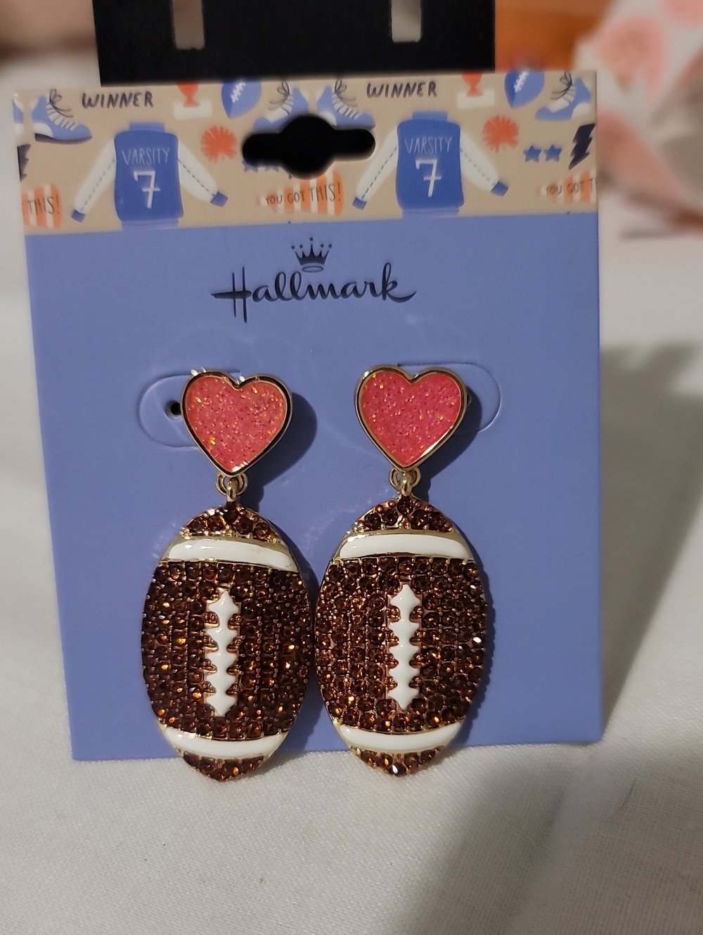 Football Earrings Nwt